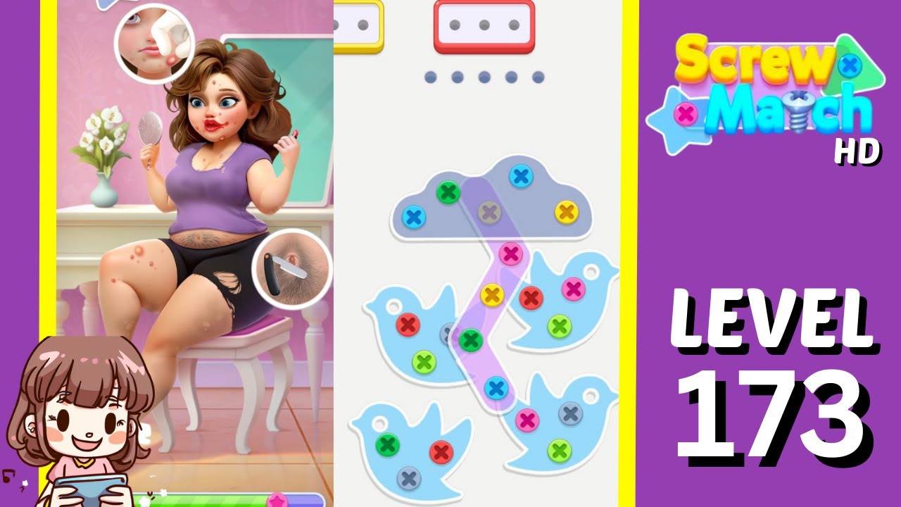 Screw Match Level 173 Solution Walkthrough