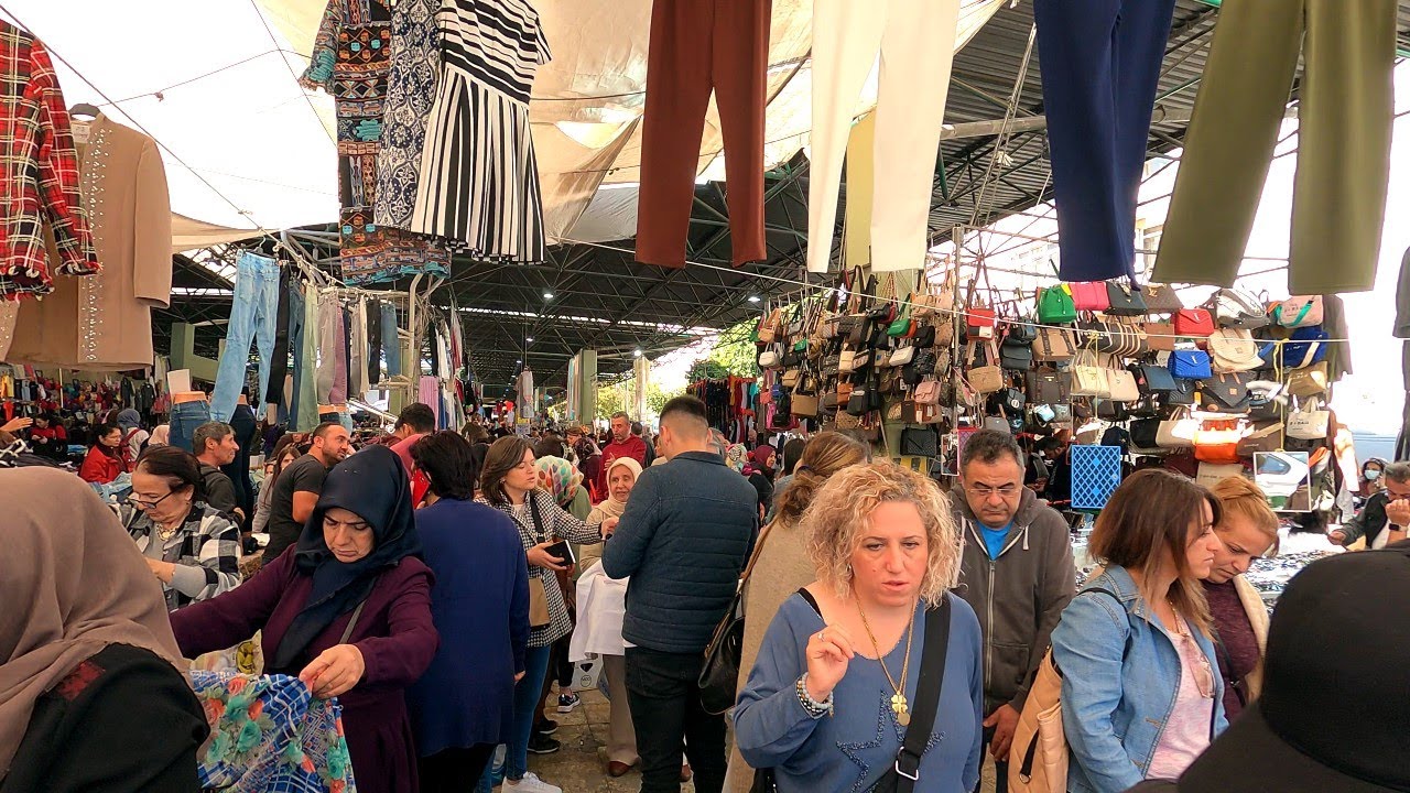 Ankara [4k60fps], Yenişehir Pazarı Yürüyüş Turu - Yenisehir Bazaar Market Walking Tour