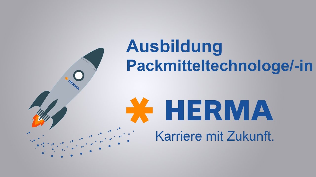 HERMA Ausbildung - Packmitteltechnologe/-in
