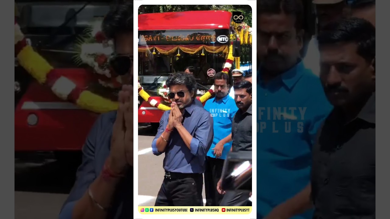 Thalapathy Vijay Exclusive Video🔥| New AC Electric Bus Inauguration | CM Joseph Vijay | TVK