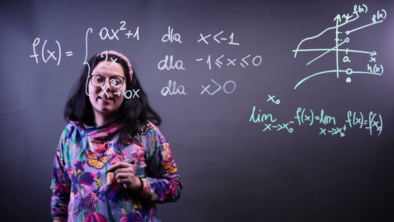 Znajdź parametry a i b tak, aby funkcja f(x) była ciągła - opowiadanie o funkcjach ciągłych.