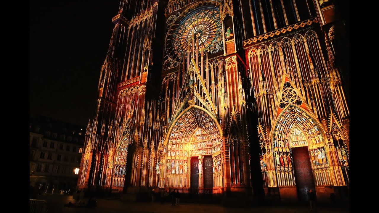 Spectacle Illuminations Cathédrale de Strasbourg 2015 (1000 ans) - Strasbourg Cathedral Lightning