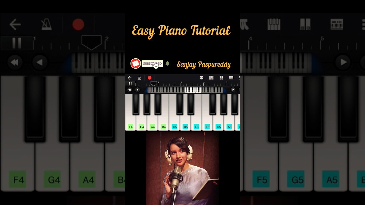 Ghode Pe Sawar | Qala Amit Trivedi | Tripti Dimri | Easy Piano Tutorial #shorts #shortsvideo #piano