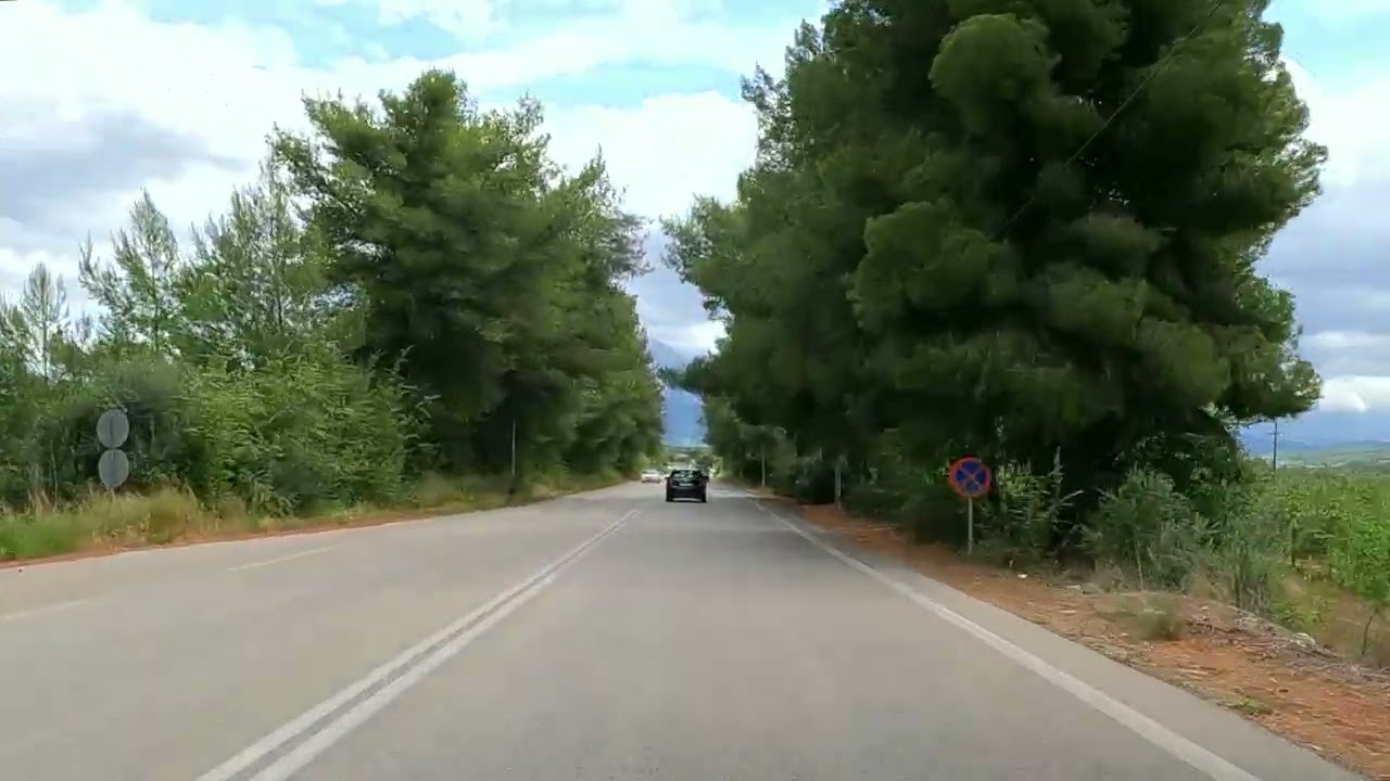 Driving in Greece, from Ovria (Achaia) to Amaliada