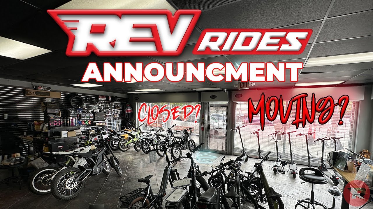 REV Rides Announcement! NEW LOCATION! Thanks for your business! Come visit!