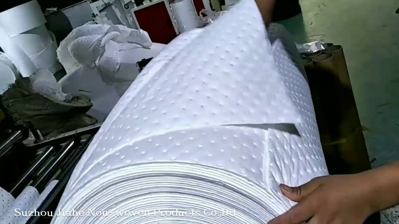 How to produce oil absorbent pads