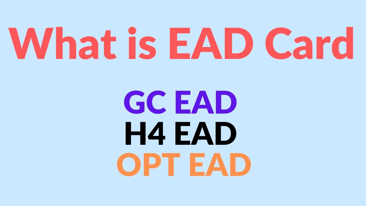 Виды карт EAD | Виза EAD в США | EAD в кадровом обеспечении США | GC EAD | H4 EAD | OPT EAD | EAD...