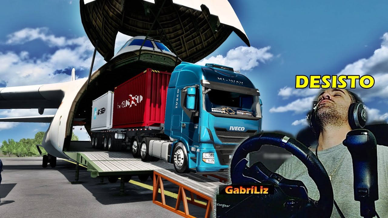SOFRI PRA COLOCAR DENTRO DO AVIÃO ESSE BITREM - Vida de Caminhoneiro #227 - Euro Truck Simulator 2