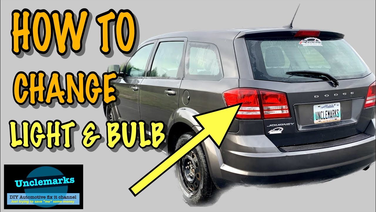 How to change replace tail light assembly & bulbs on Dodge Journey Fiat Freemont?