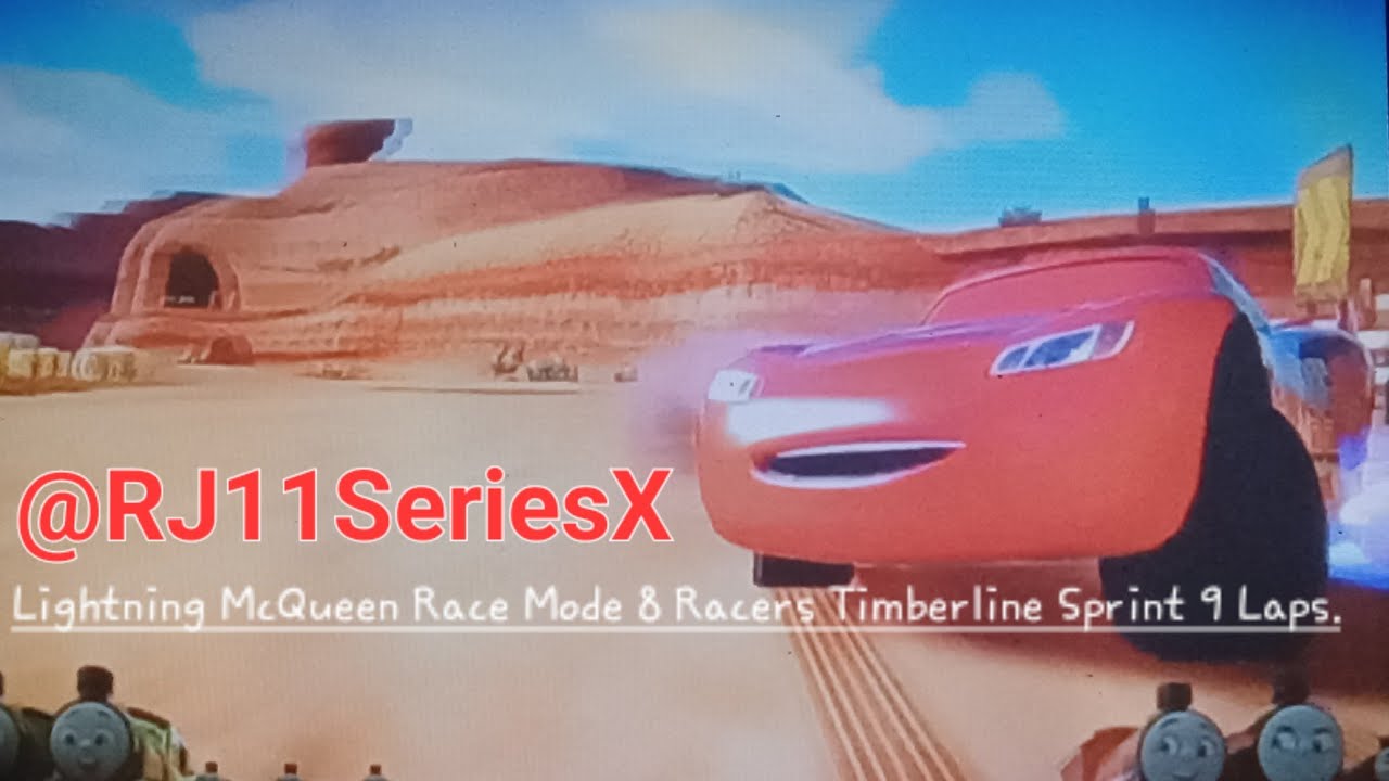 Cars 2 Lightning McQueen Race Mode 8 Racers Timberline Sprint 9 Laps