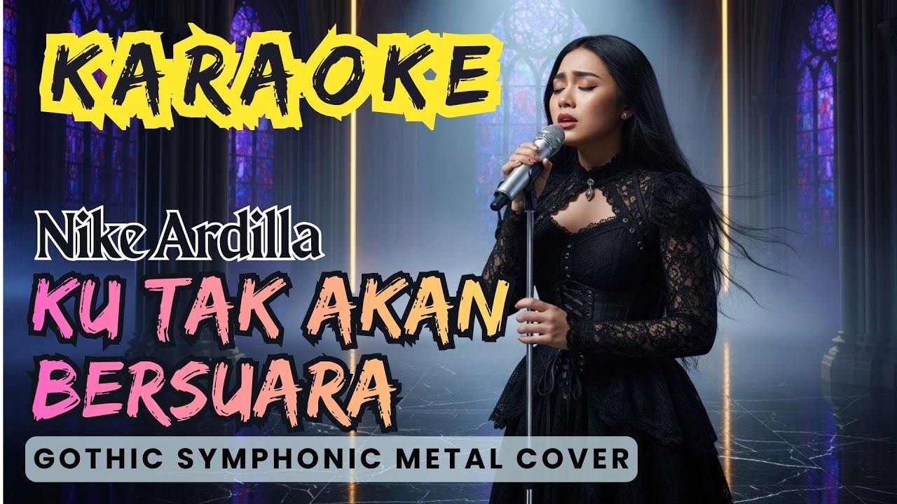 Karaoke 🎤 Ku Tak Akan Bersuara 🎵 Nike Ardilla | Rasakan Suasana Epik & Sendu dalam Symphonic Metal 🔥
