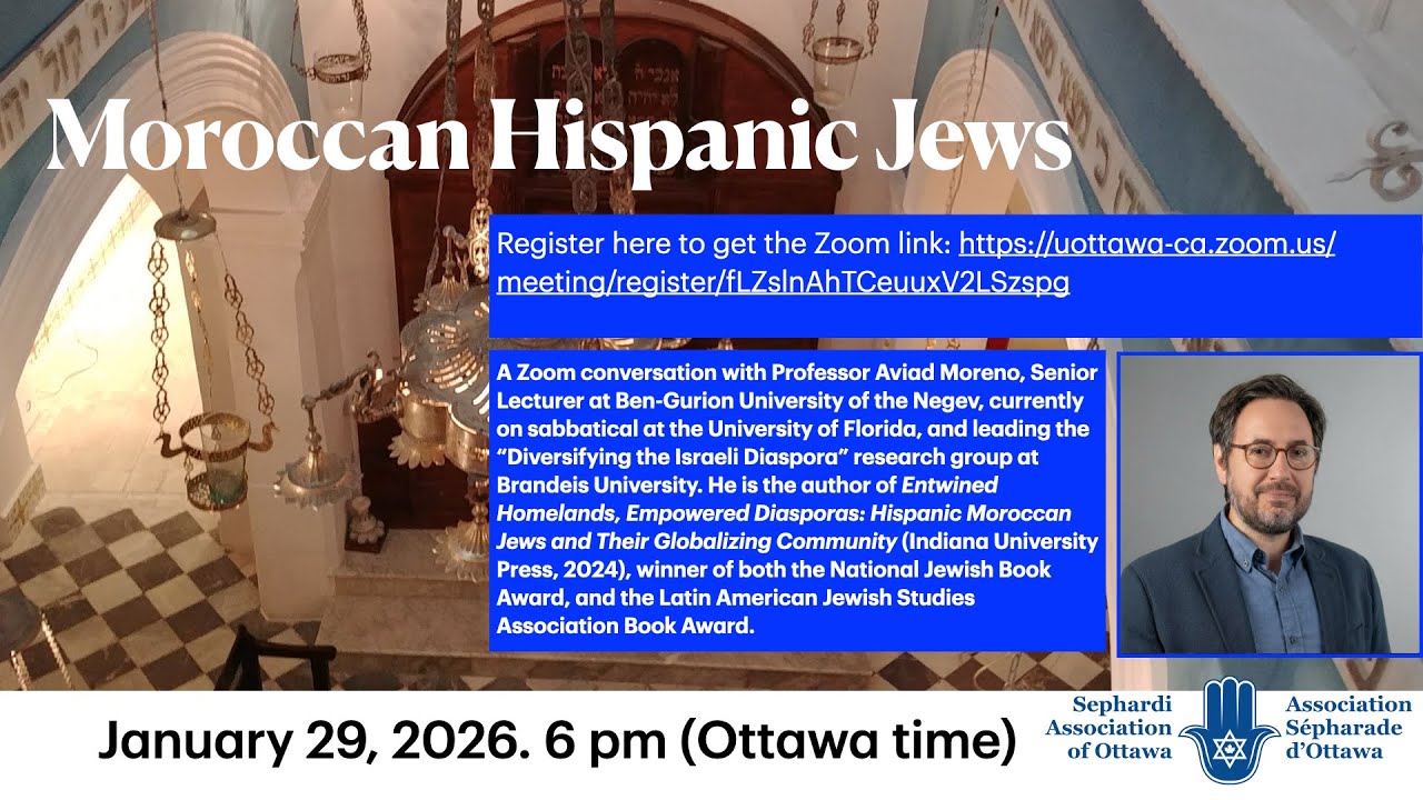 Learning about Hispanic Moroccan Jews with Prof. Aviad Moreno