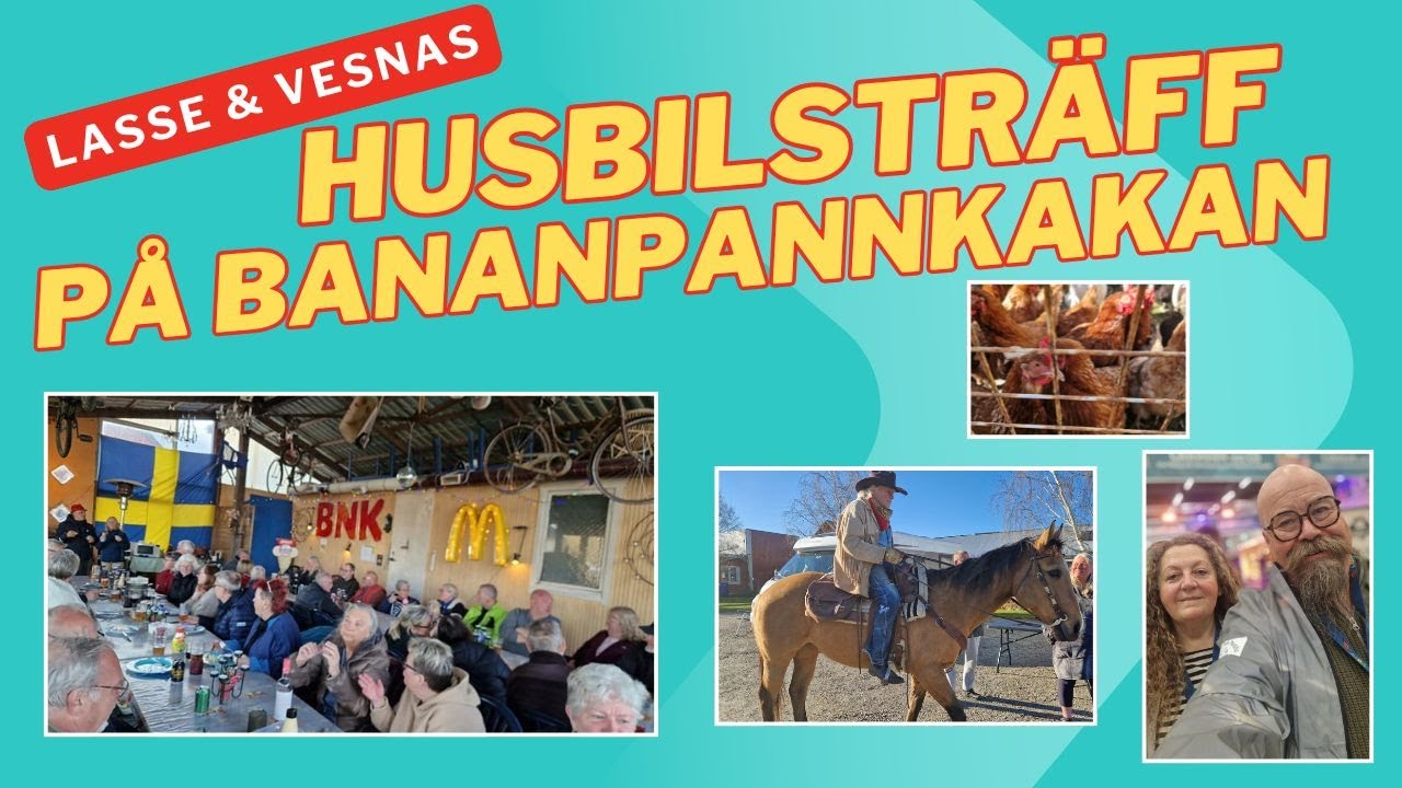 Lasse & Vesnas husbilsfest på Bananpankakan 2025. Fullsatt, sol och bara så trevligt !