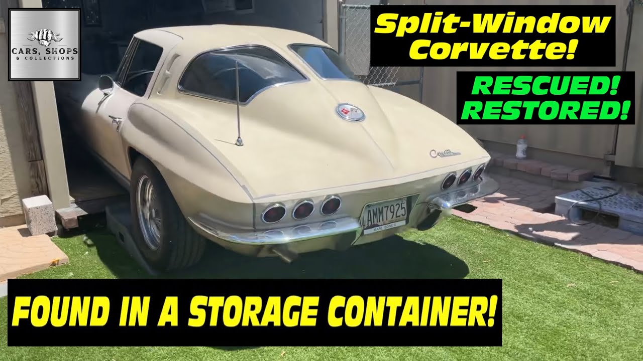 Corvette 1963 года с раздельными окнами! СПАСЕН, ВОССТАНОВЛЕН И ВЕРНУТ НА ДОРОГИ!