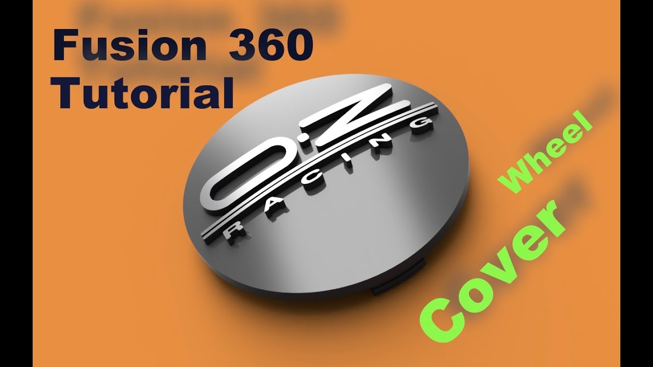Fusion 360 Tutorial: OZ wheels cover EASY, STEP BY STEP!