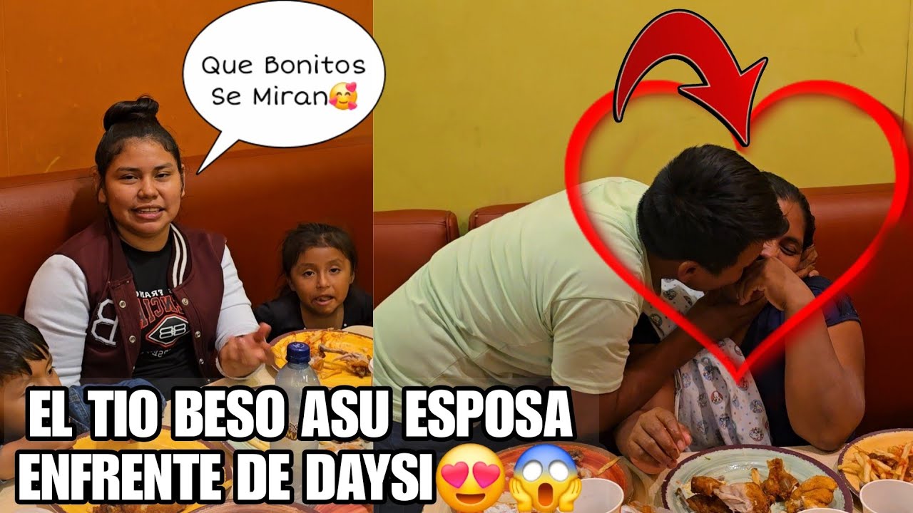 El Tio y Su Esposa De Agradecimiento Por La Cena Que DAYSI Les Invito Se Dieron Este Gran Beso🥰😱Vean