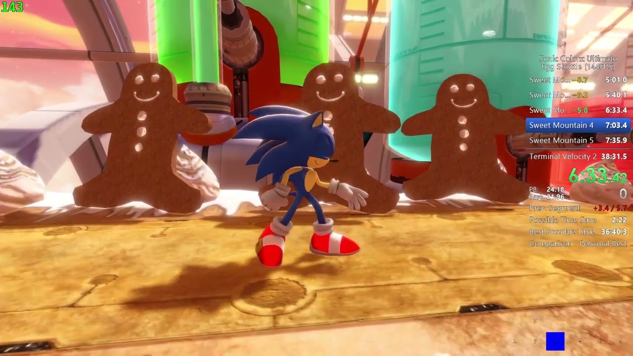 Sonic Colors Ultimate - Egg Shuttle (144FPS) Speedrun 38:12.28