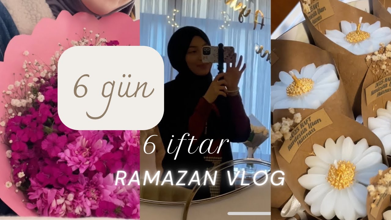Ramazan Vlog || 6 günde 6 farklı iftar daveti | vakıfta, okulda, kızlarda iftarlar ✨🌙🌷