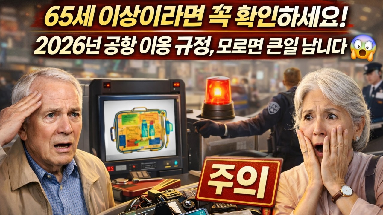 65세 이상이라면 꼭 확인하세요! 2026년 공항 이용 규정, 모르면 큰일 납니다 😱✈️