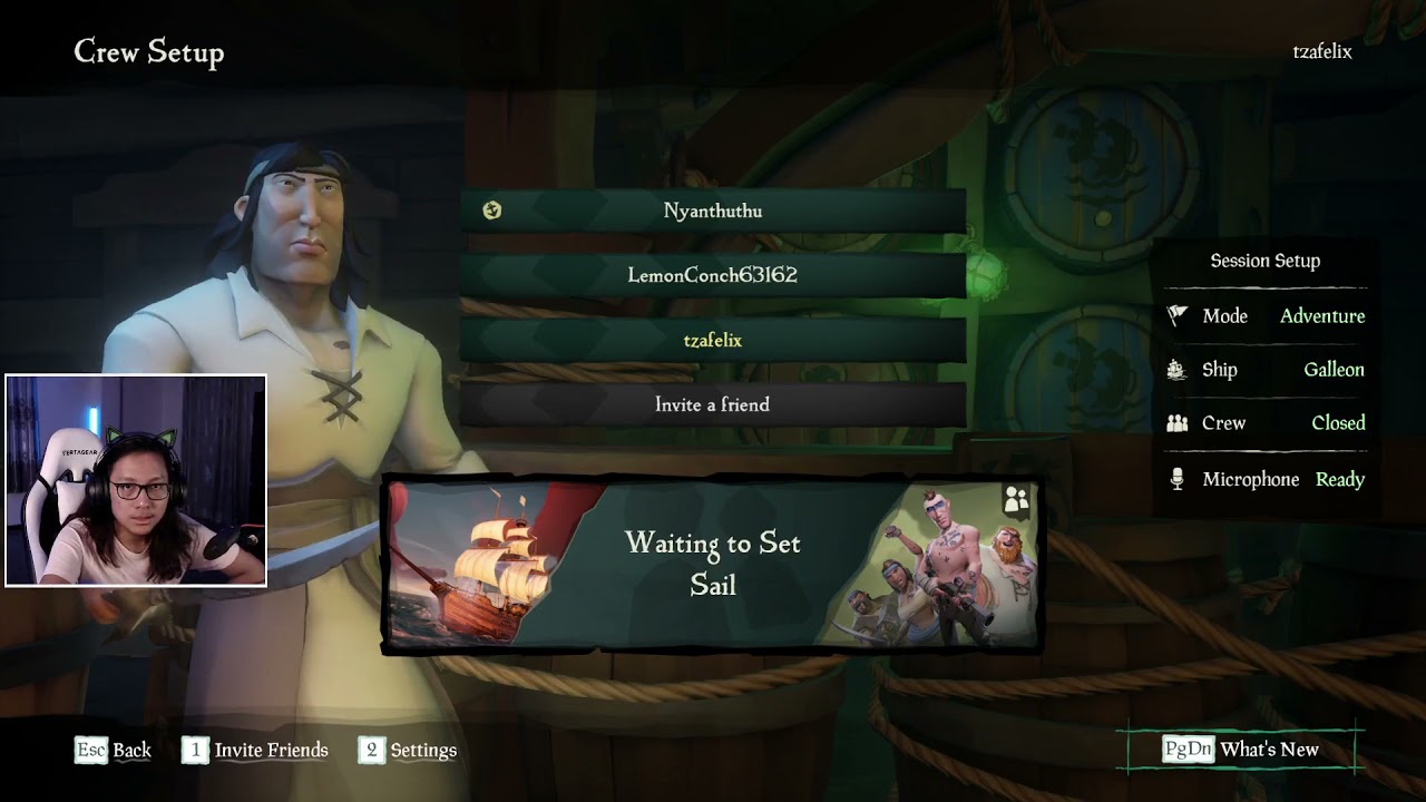 Tzafelix plays Sea of Thieves - 8 12 20