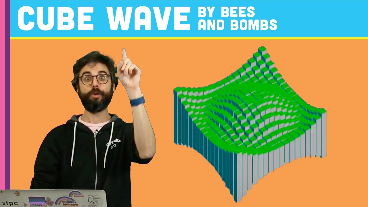 Coding Challenge 86: Cube Wave by Bees and Bombs