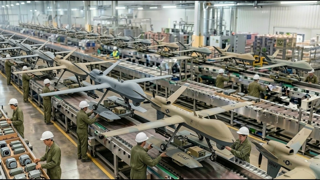 World&rsquo;s Most Advanced Military Drone Factory | From Raw Materials to Battlefield UAV (Full Process)