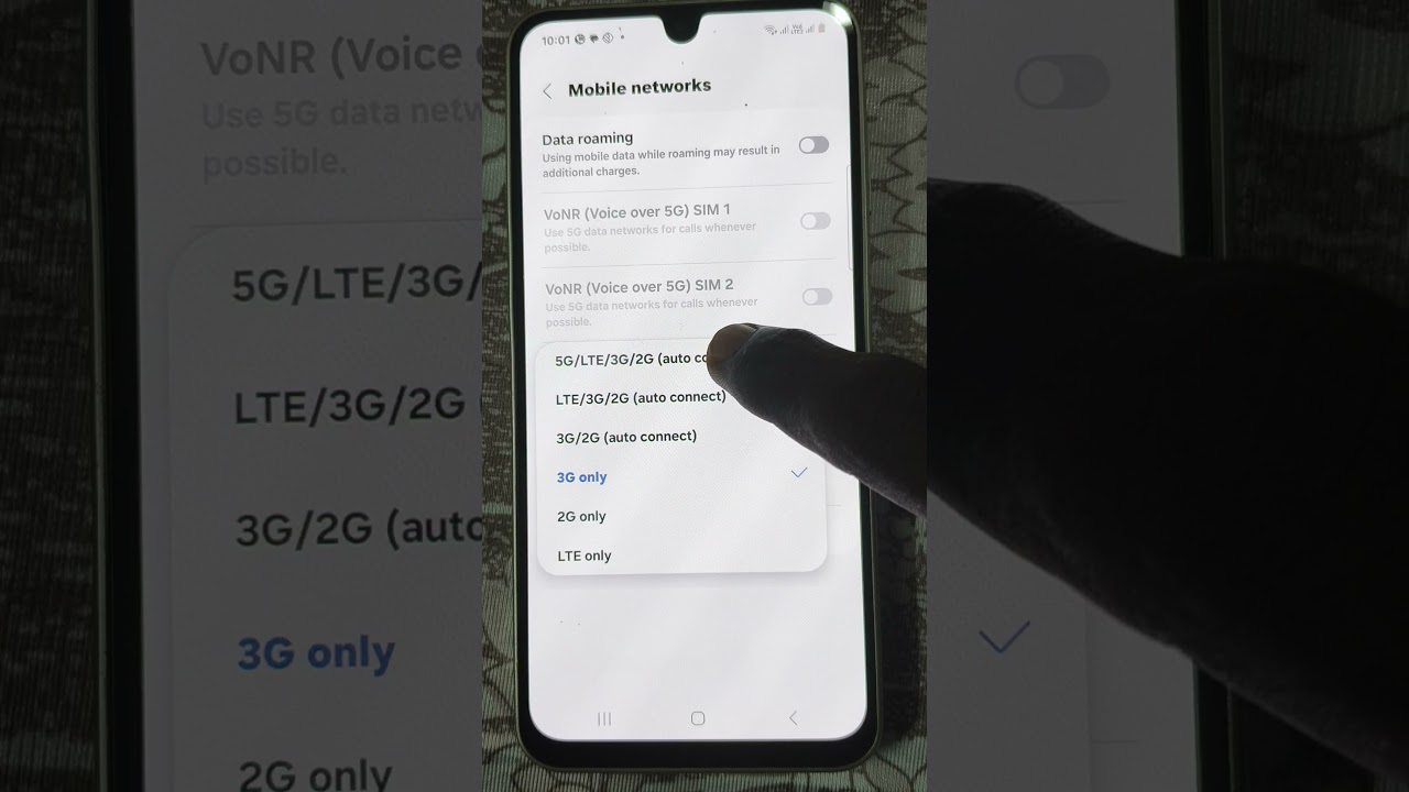 Настройка мобильных сетей 5G/LTE/3G/2G на Samsung Galaxy A16 / Samsung A17