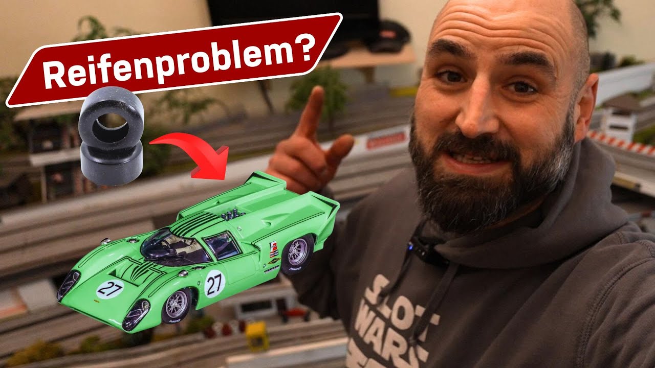 Reifenproblem auf dem SLOTBLOG-RING - Carrera Digital 124 Lola T70 Tuning
