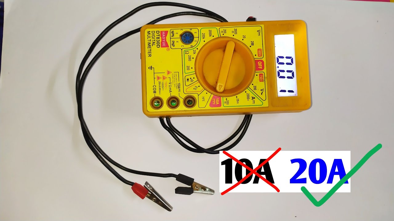 Модификация мультиметра для «НАСТОЯЩЕГО ВЫСОКОГО ТОКА» от Free Circuit Lab
