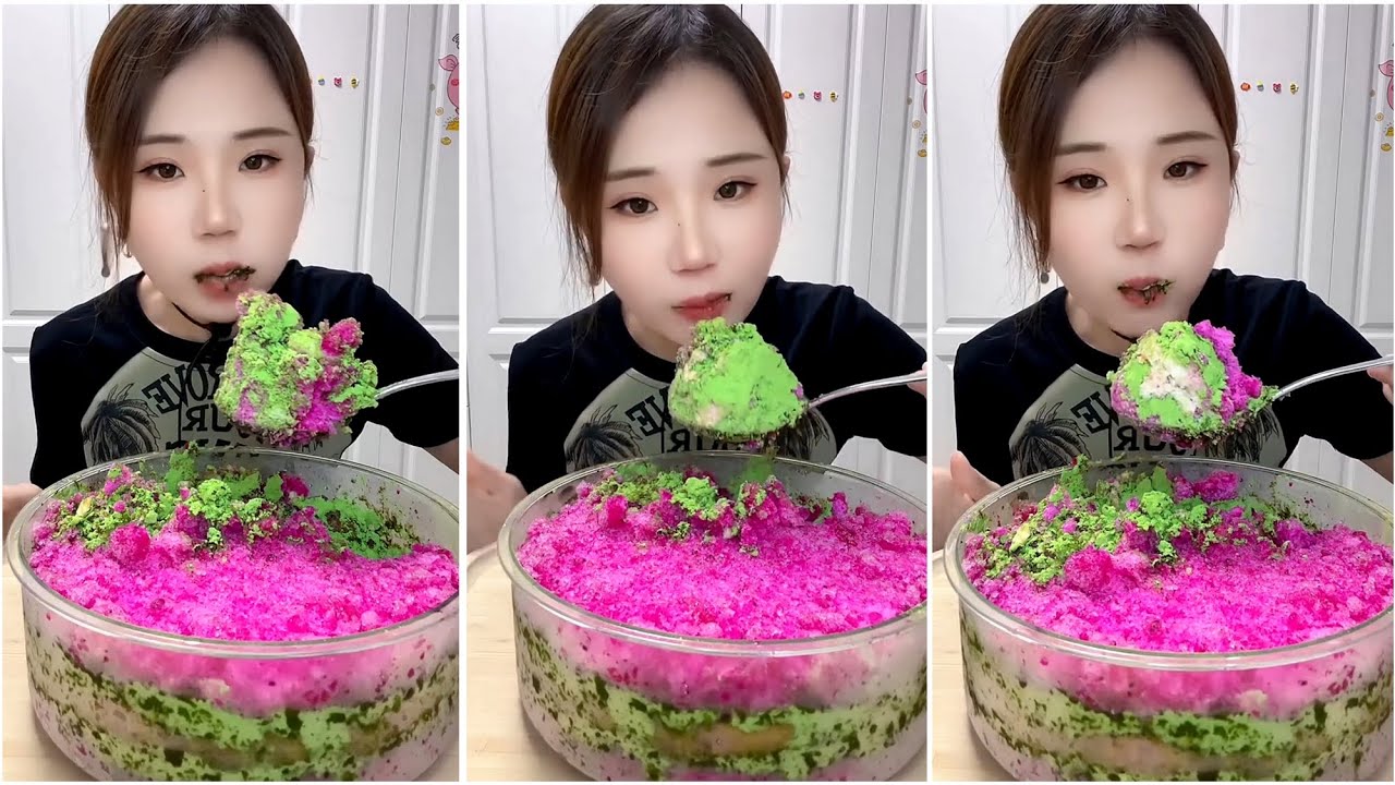 ASMR ICE EATING with MATCHA | RELAX VIDEO