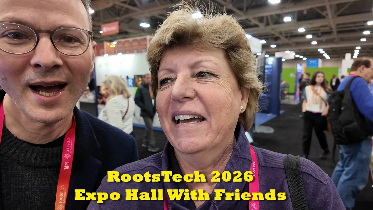 Прогулка по выставочному залу RootsTech 2026 с друзьями.