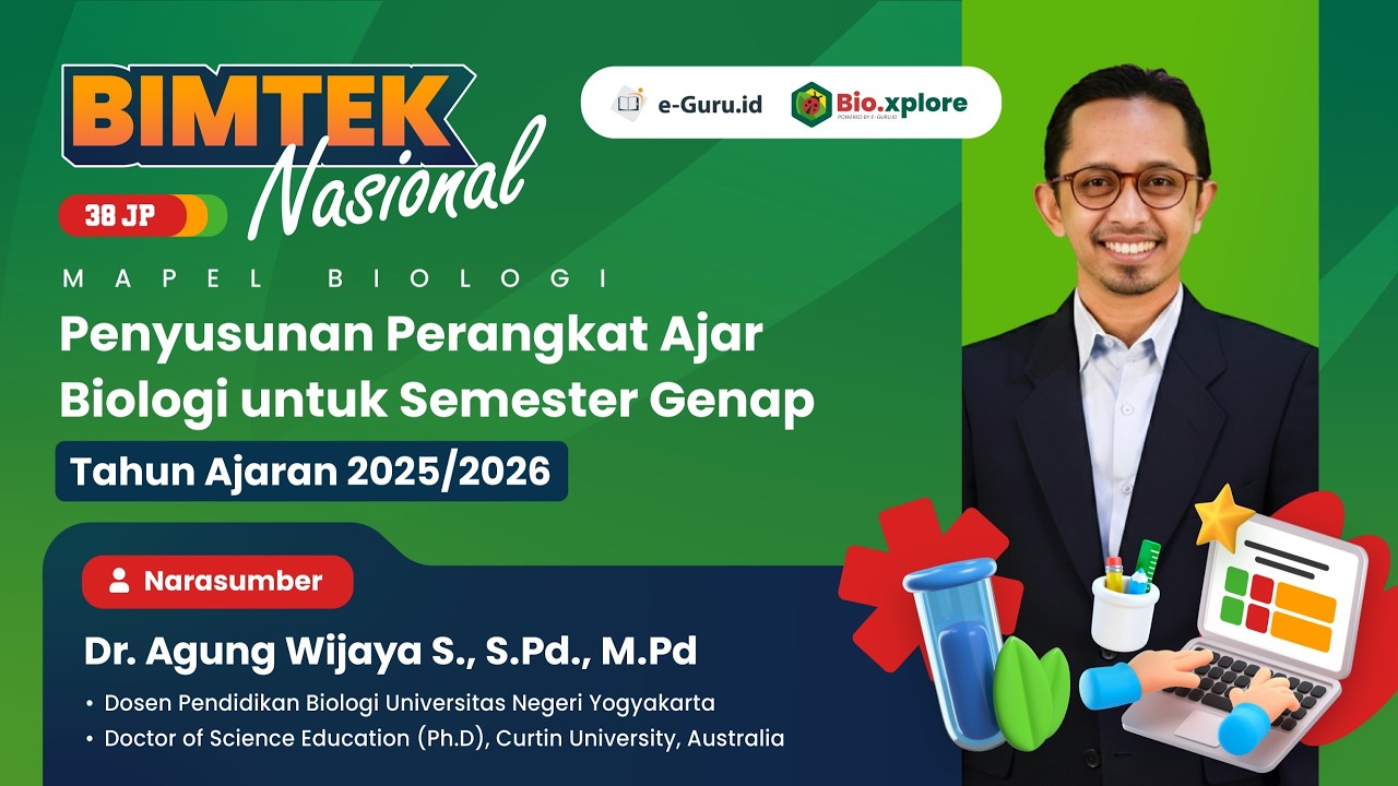 #1 Diklat Penyusunan Perangkat Ajar Biologi untuk Semester Genap Tahun Ajaran 2025/2026