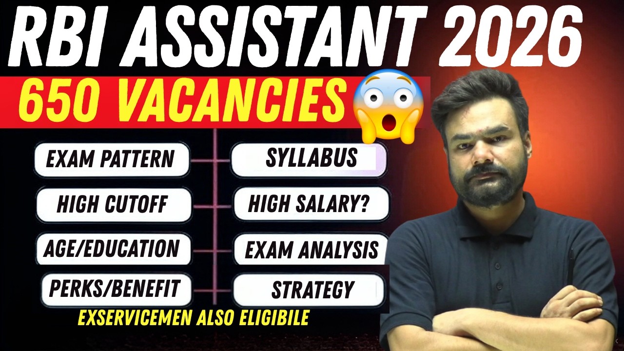 RBI Assistant 2026 Full Details 🚨 | Vacancy, Dates, Pattern, Syllabus, Salary