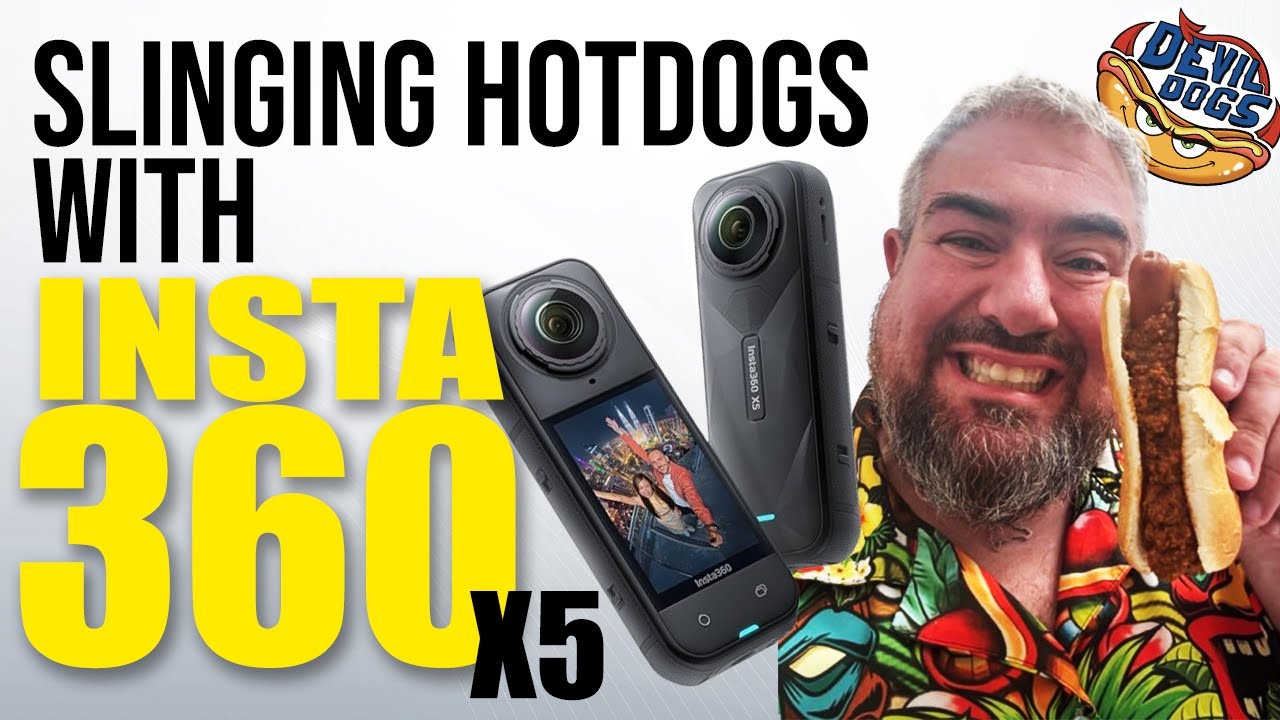Slinging Hotdogs with Insta360 X5 - Exclusive Footage #insta360 #insta360X5camera #hotdogs