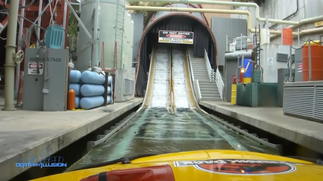 Jurassic Park River Adventures On-ride Front Seat (HD POV) Universal Studios Hollywood
