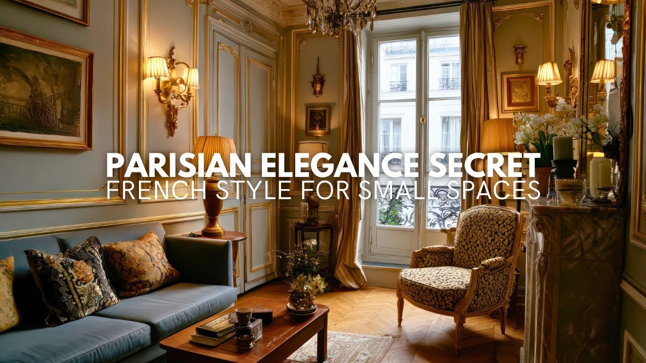 Elegant Small Apartment Styling: Inspired by Parisian Homes Classics.