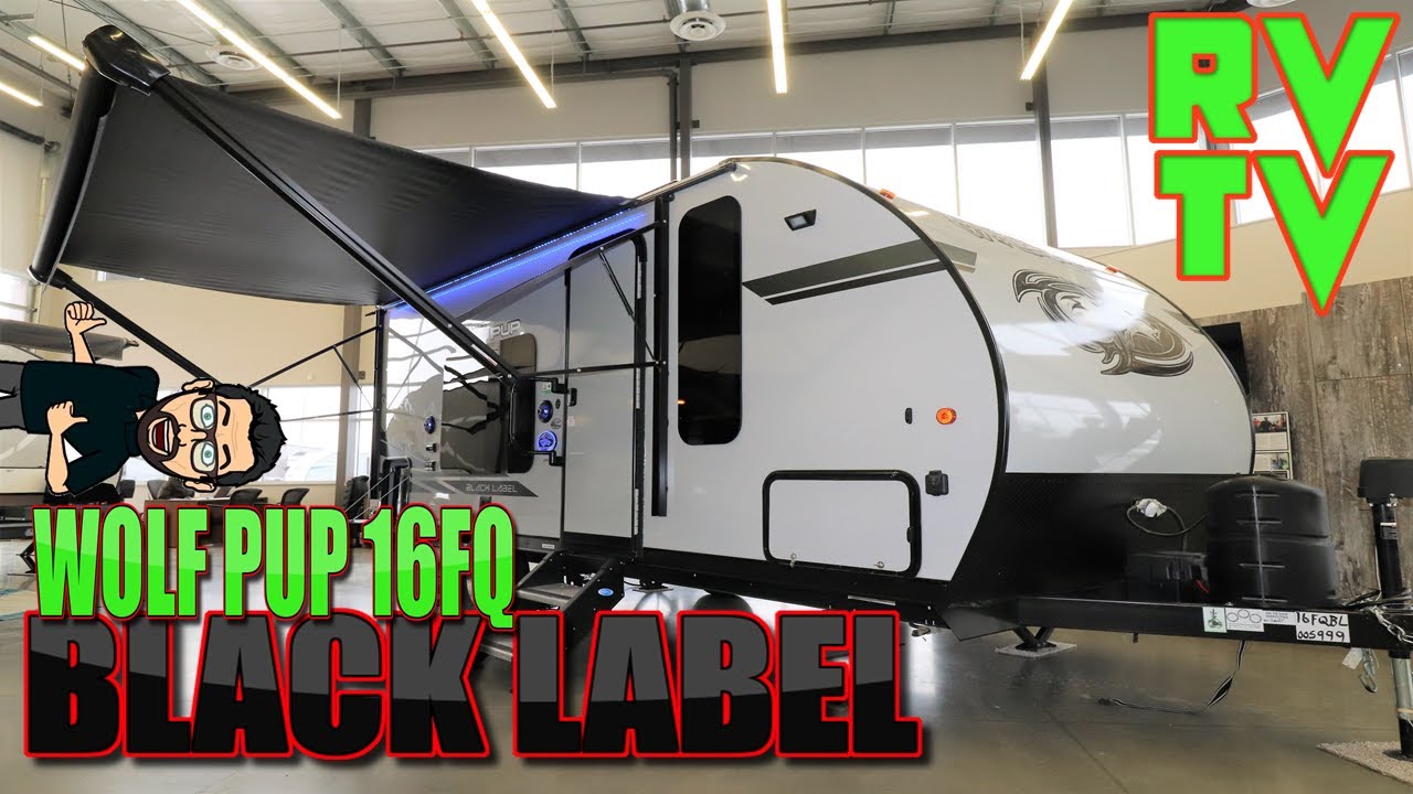 Wolf Pup 16FQ Black Label. See the new Cherokee murphy bed sleep system!