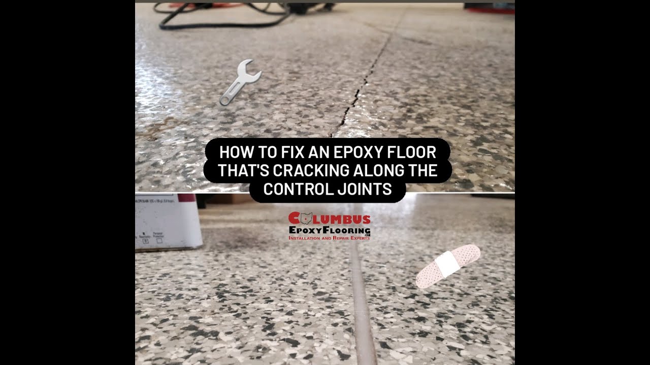 How To Repair an Epoxy Floor When The Control Joints Crack