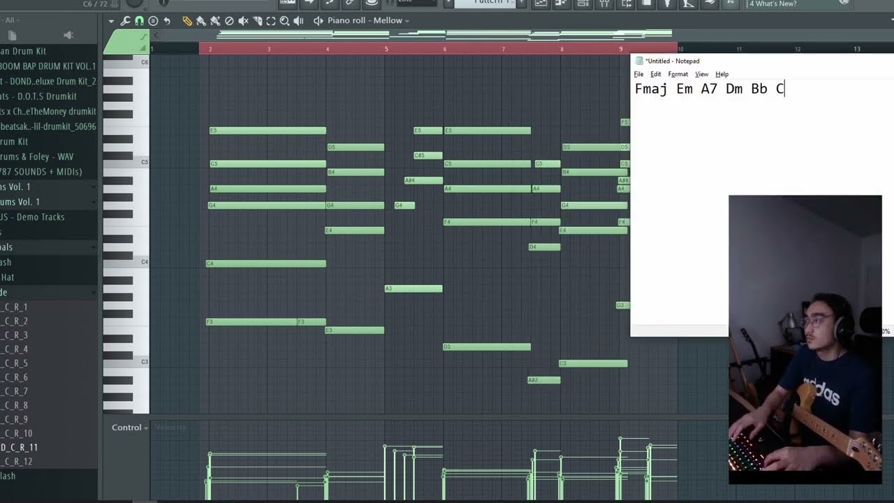 making a Daniel Caesar type beat | tape reel