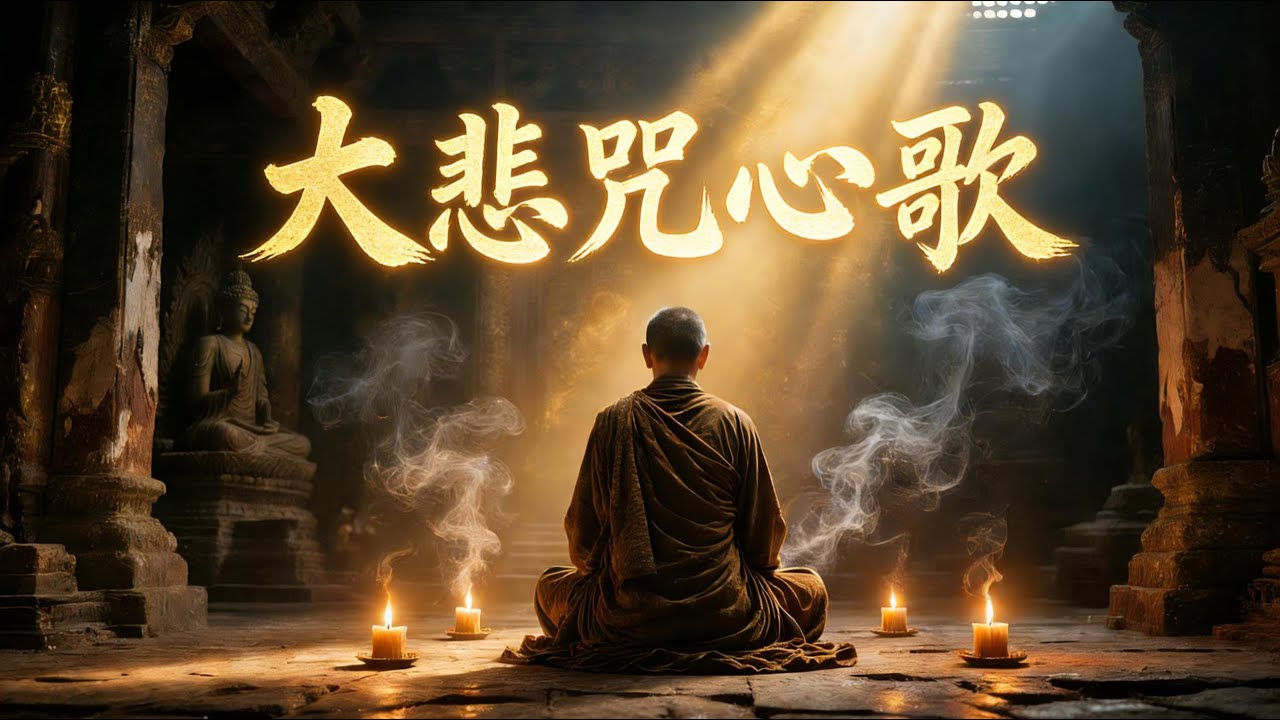 《大悲咒心歌》｜低聲持咒，萬念歸一｜男聲佛樂冥想 | Heart Song of the Great Compassion Mantra #大悲咒心歌 #大悲咒 #佛曲 #佛教音乐 #佛教疗愈音乐