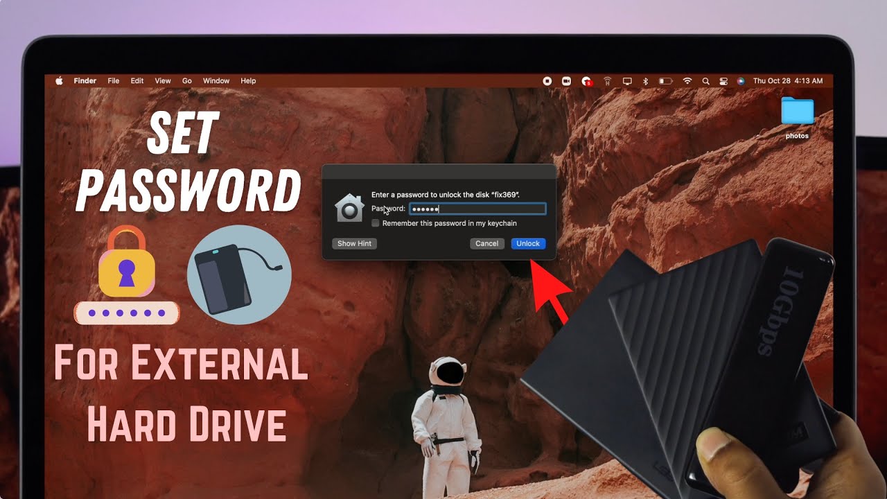 Как защитить паролем внешний жесткий диск [Mac M1]