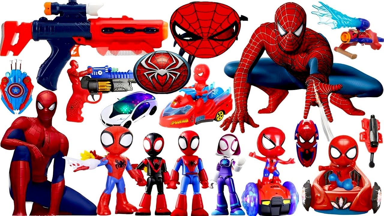 Spider-man pop toy series Unbox,Marvel hero toy figures,pop action dolls,Spider-Man pop toys guns