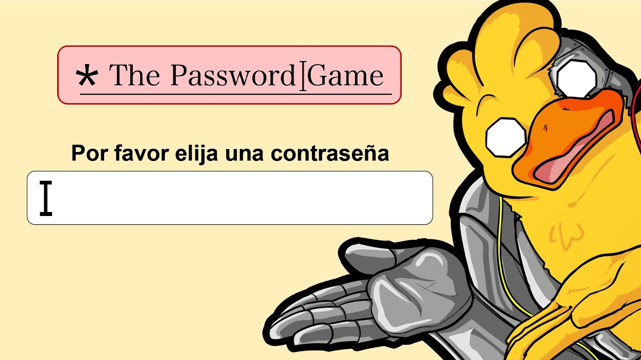EN este JUEGO SOLO TENGO que CREAR una CONTRASE&Ntilde;A