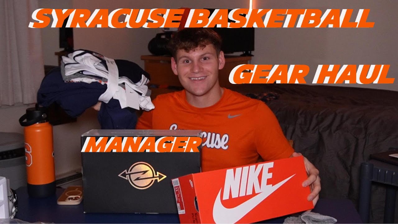 D1 COLLEGE BASKETBALL GEAR HAUL || SYRACUSE UNIVERSITY!!!
