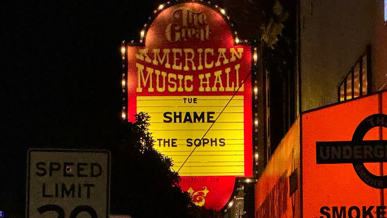 SHAME - Live at Great American Music Hall San Francisco.  10FEB2026
