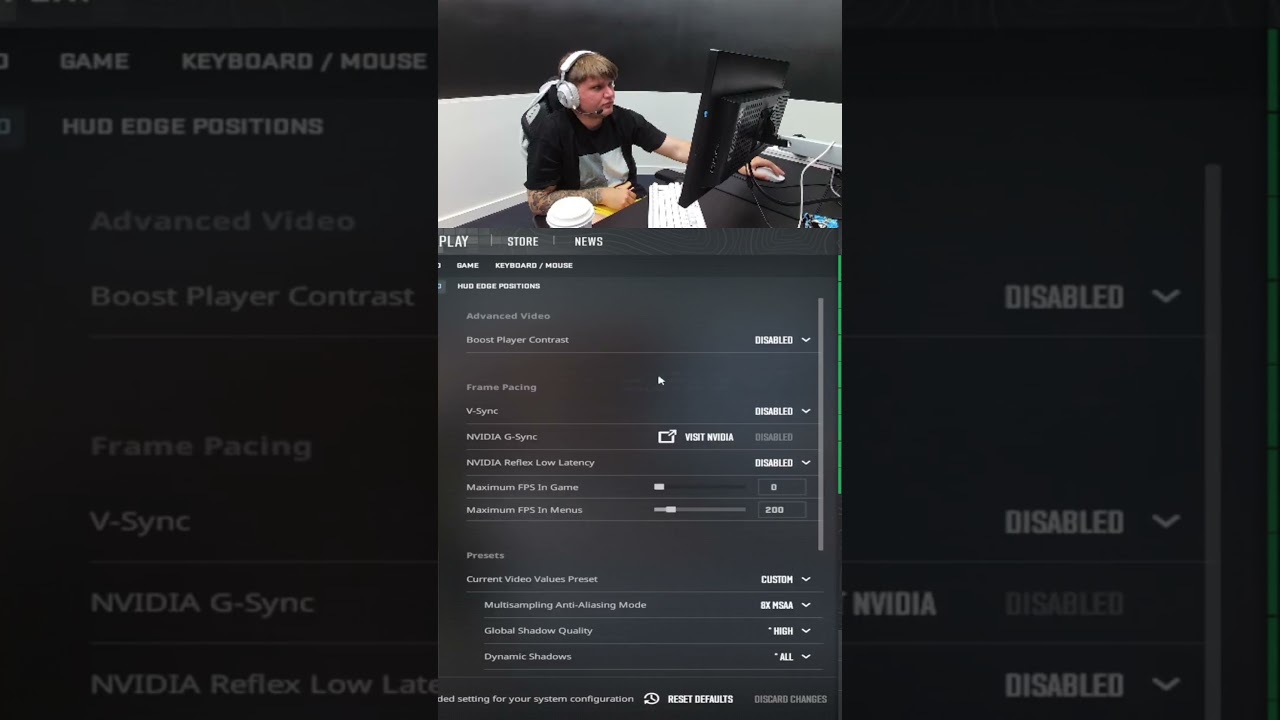 s1mple CS2 settings 2025