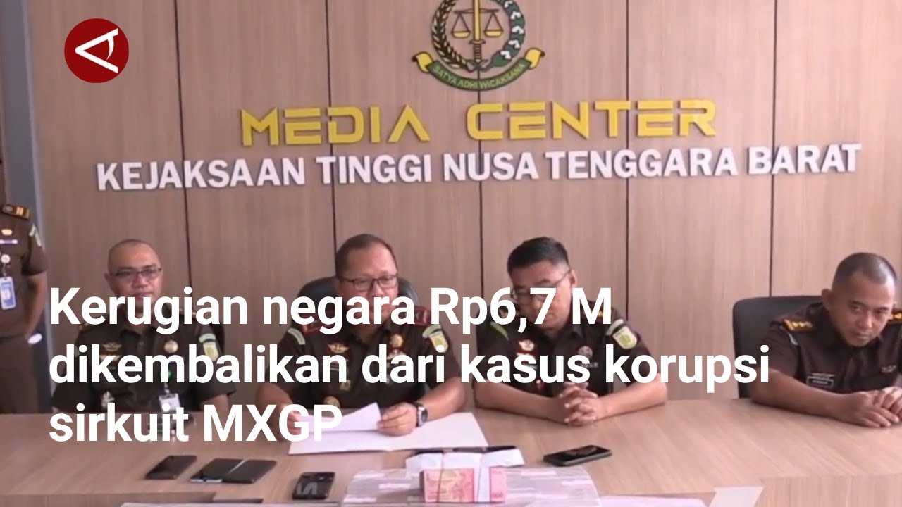 Kerugian negara Rp6,7 M dikembalikan dari kasus korupsi sirkuit MXGP