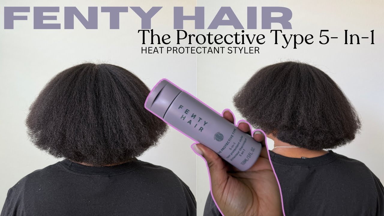 Термозащитный крем Fenty Hair Let Me Down! Обзор волос 4 типа