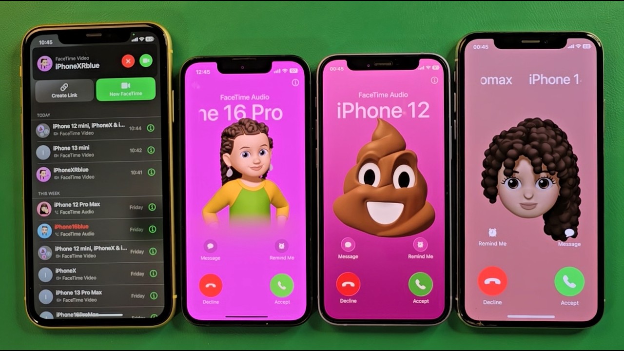 iPhone 11 iPhone 13mini iPhone 12mini iPhone Xr Incoming call facetime Outgoing call