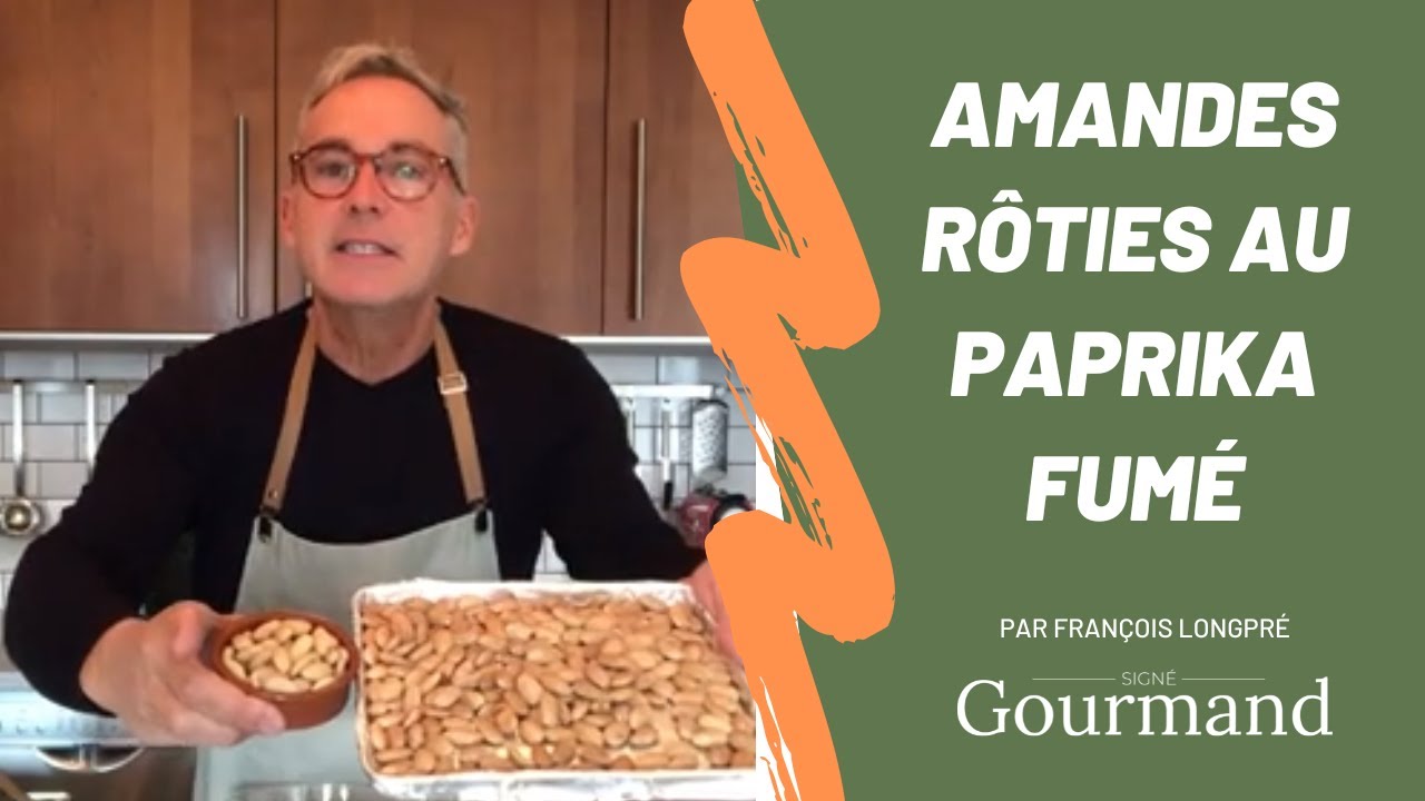 RECETTE D'AMANDES R&Ocirc;TIES AU PAPRIKA FUM&Eacute;